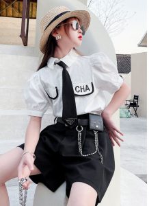 Bộ áo Trắng Quần đen Kèm Cavat Bg 1