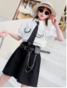 Bộ áo Trắng Quần đen Kèm Cavat Bg 3