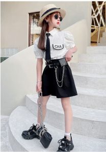 Bộ áo Trắng Quần đen Kèm Cavat Bg 4