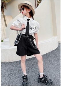 Bộ áo Trắng Quần đen Kèm Cavat Bg7
