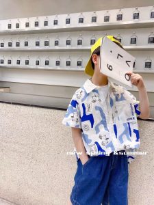 áo Sơ Mi Trắng Xanh