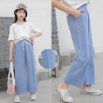 Quần Bò Mềm Dài Bé Gái Suông