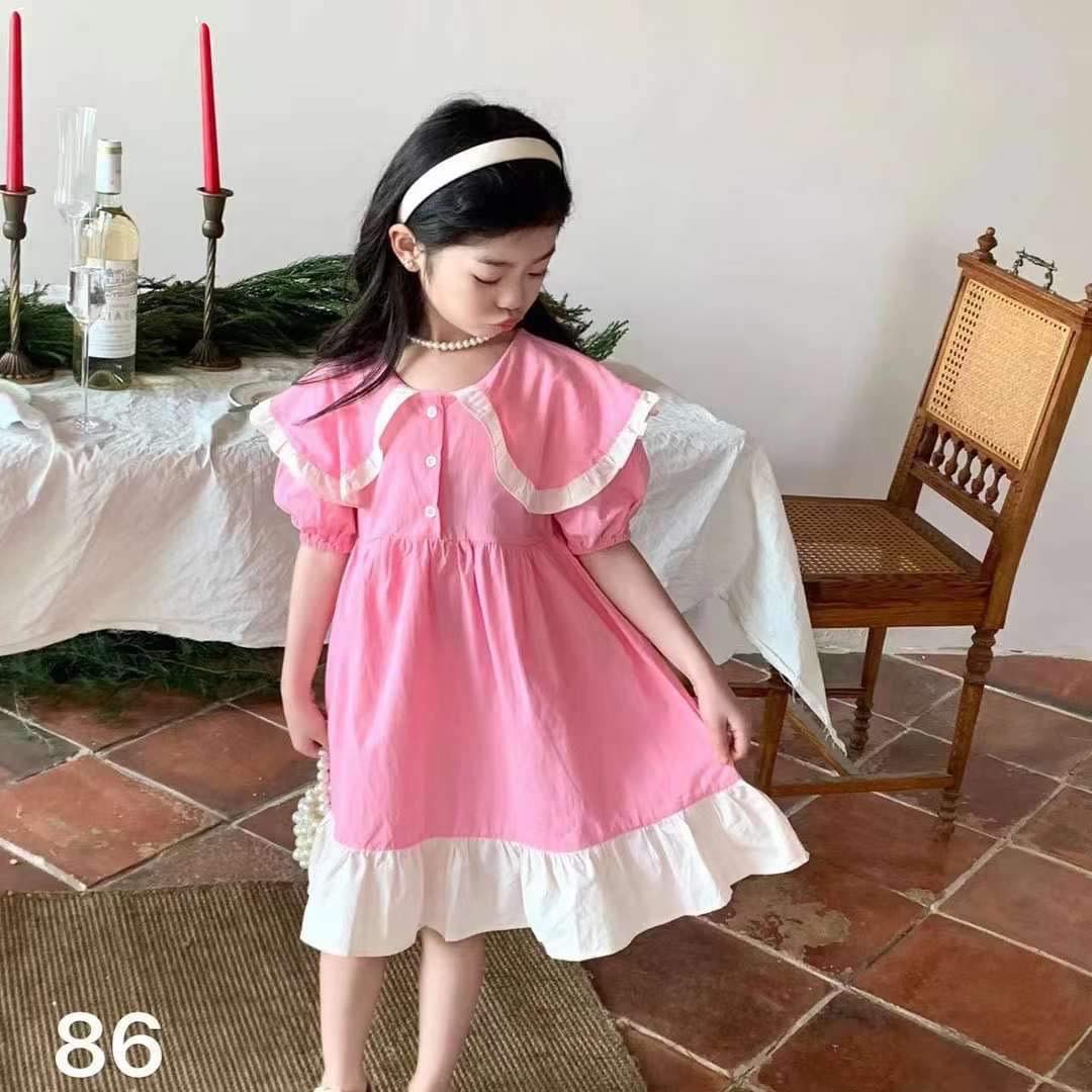 Váy tiểu thư cho bé CRABIE tay bồng thêu hoa hai lớp - Anna Dress - Trắng |  Shopee Việt Nam