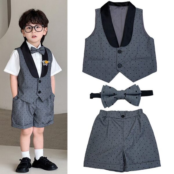 Vest  bé trai chấm bi mùa hè, vest cao cấp cho bé yêu 1-9 tuổi